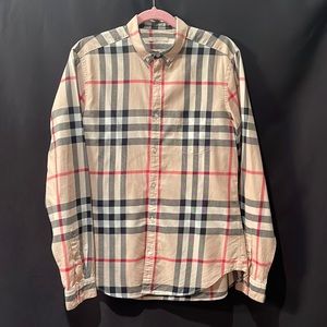 Burberry Poplin Traditional Check LS Collared Shirt